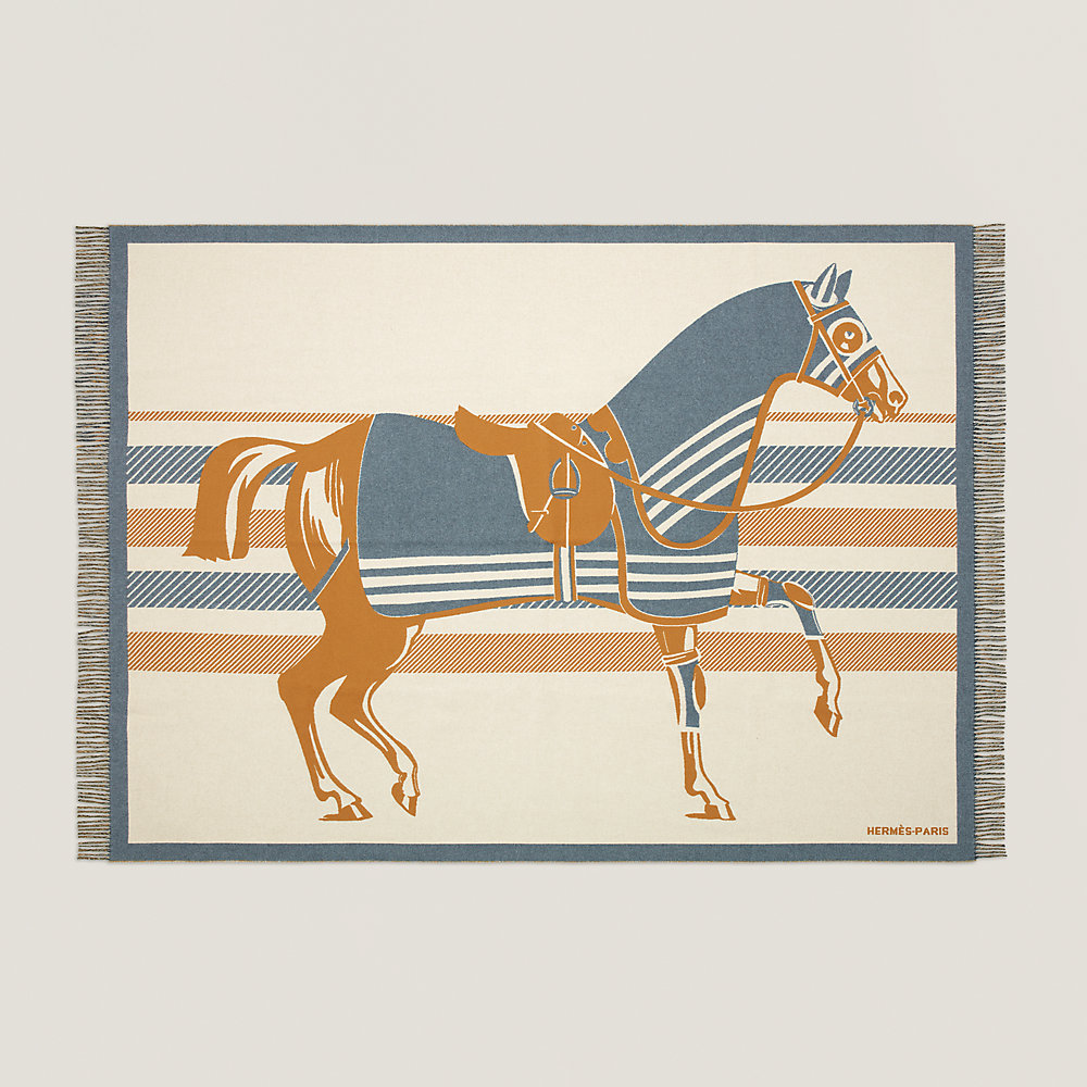 Cheval a la Couverture blanket | Hermès Canada